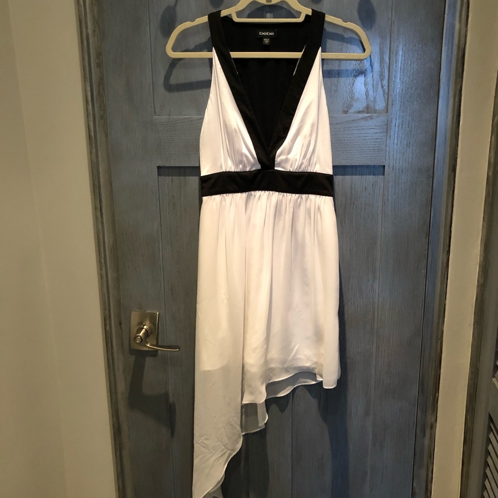 BEBE Plunge Cut Out Dress